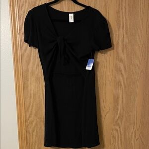 Black mini dress with cut out